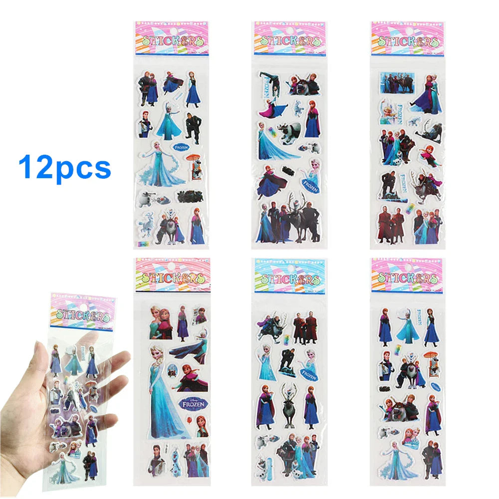 Frozen Anna Elsa Princess Birthday Party Decorations Balloon Disposable Tableware Party Supplies