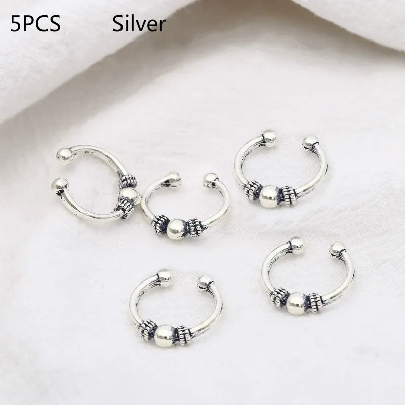 Hair Braid Dreadlock Beads Clips Charms African Braids Cuffs Rings Hip Hop Style Jewelry Dreadlock Clasps Accessories