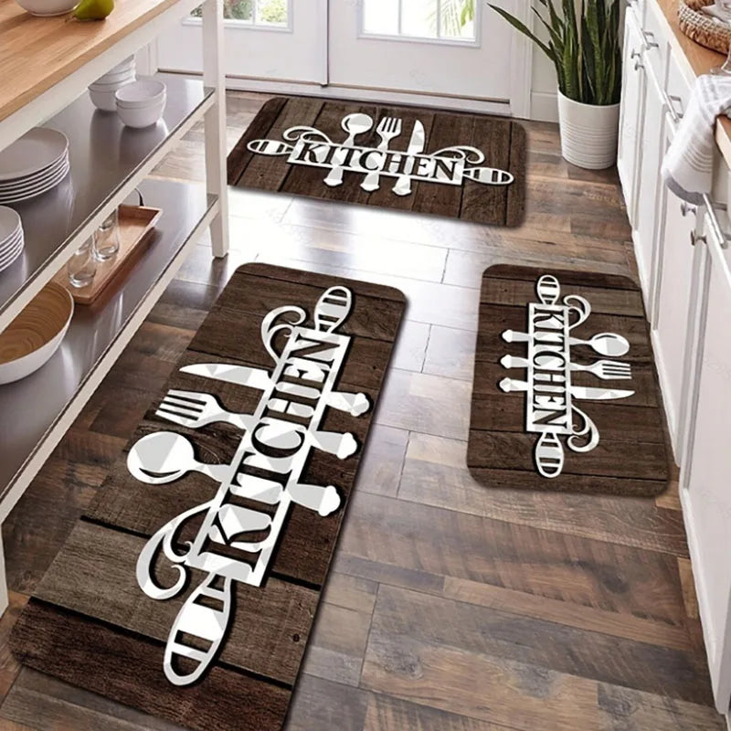Kitchen Mat Kitchen Carpet Living Room Balcony Carpet Bedroom Bedside Floor Rug Washable Non-slip Home Decor Entrance Doormat