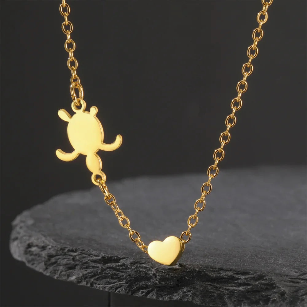 EtherealBe Sea Turtle Pendant Necklace for Women