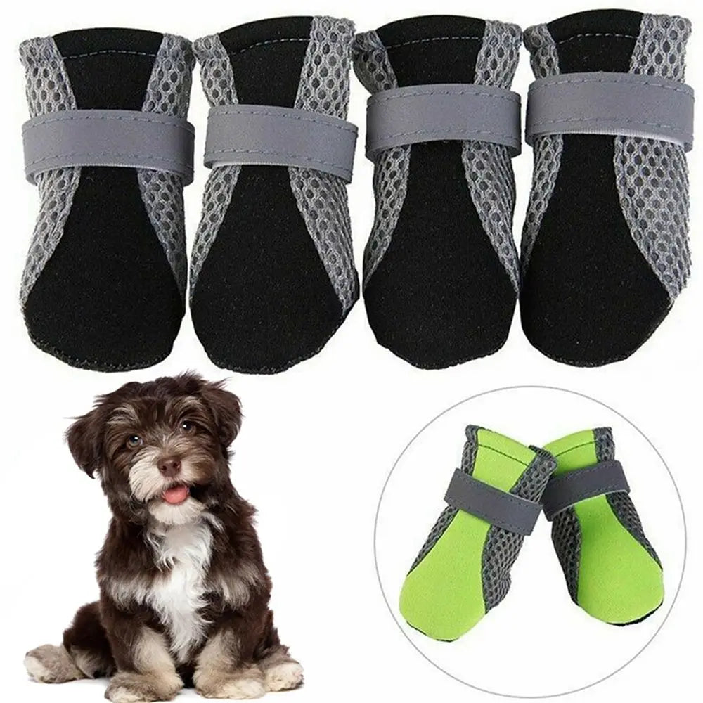 with Reflective Stripe for Small Large Dogs Hot Pavement Paw Protectors Pet Rain Boots Dog Boots Dog Shoes Pet Supplies