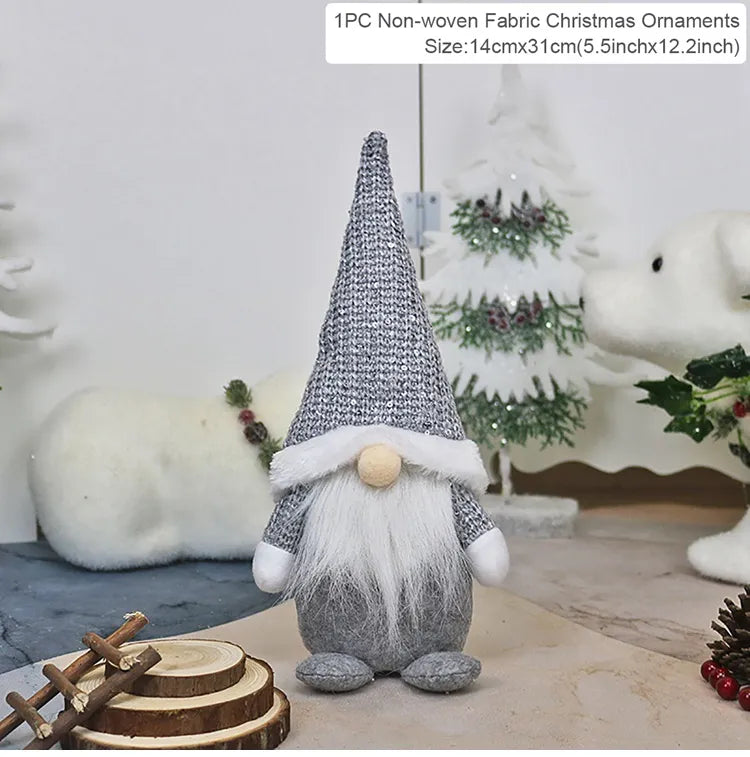 Christmas Faceless Doll Gnome 2023 Merry Christmas Decorations For Home Cristmas Ornament Xmas Navidad Natal New Year 2024