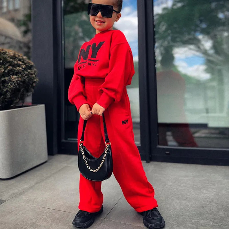 Toddler Girls Clothes Kids Autumn Winter T Shirt Pants Christmas Clothes Girls Printed Outfits Children Clothing set