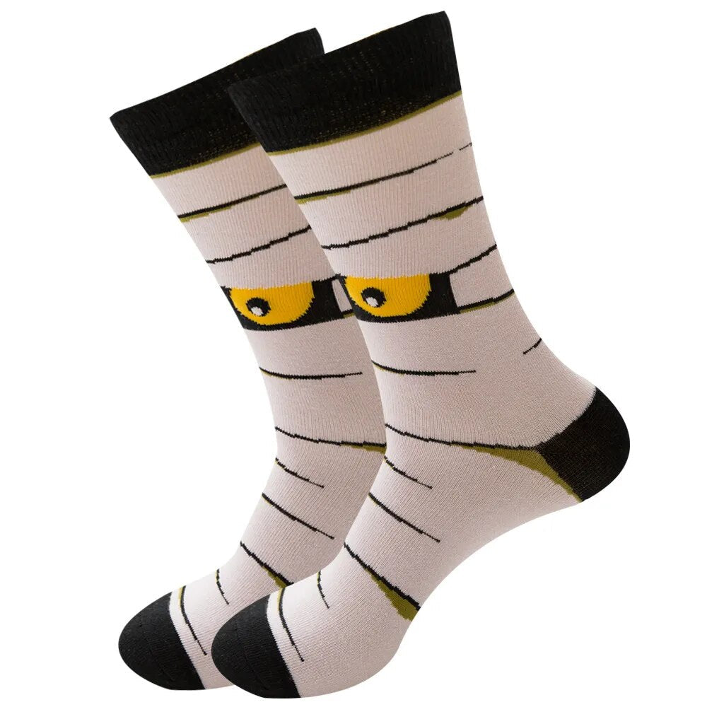 Halloween Fun Print Cartoon Socks