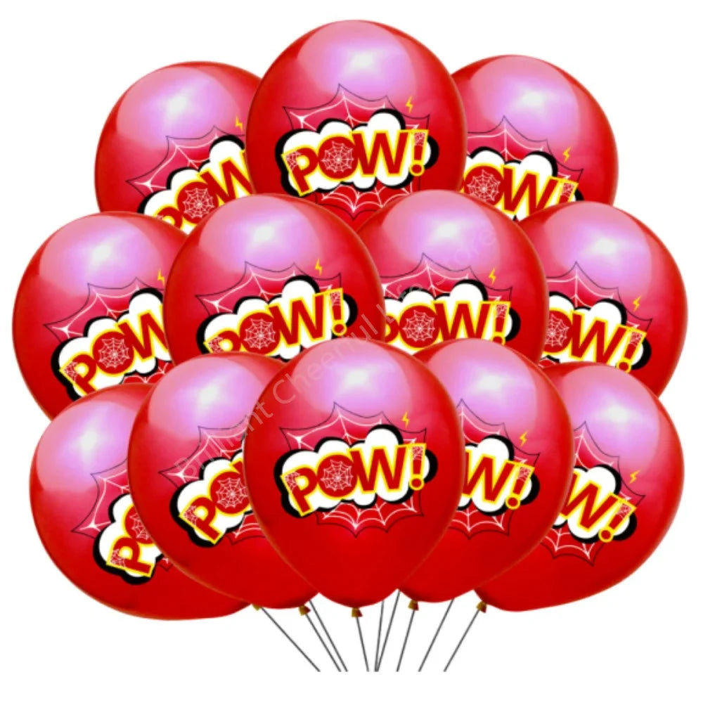 12 Inch Marvel Superhero Latex Balloon Set Avengers Spiderman Hulk  Boys Birthday Party Baby Shower Party Decorations Kid Toys
