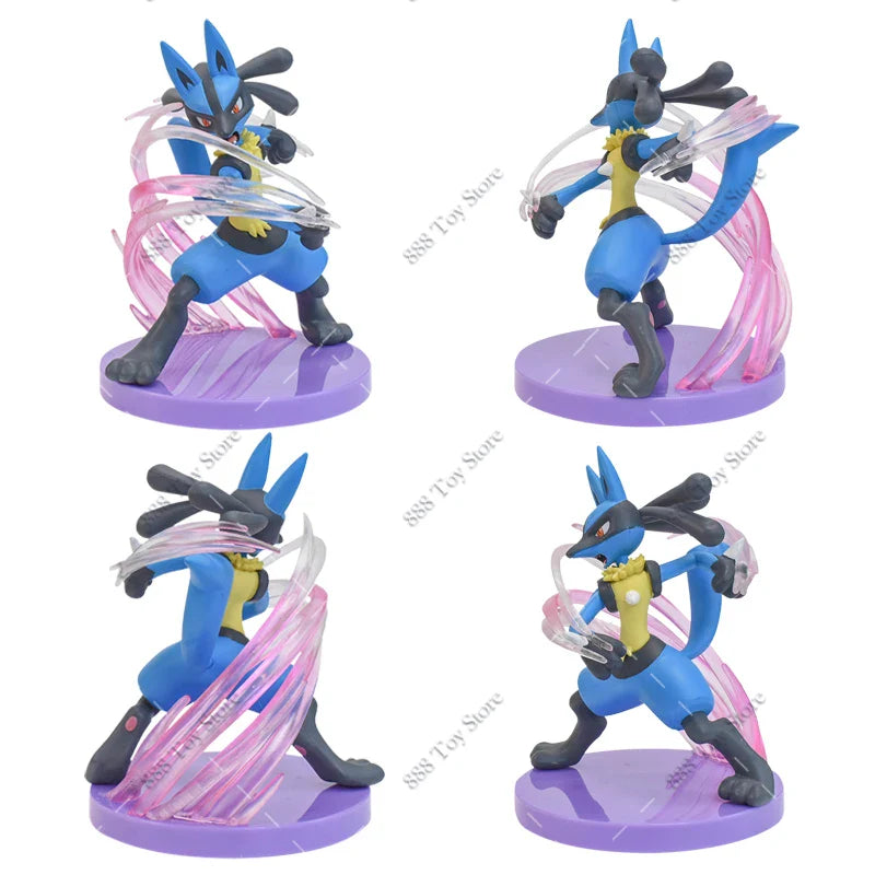 Anime Pokemon Figures Squirtle Charizard Bulbasaur Charmander Vulpix Special Effects Scene Version PVC Action Figure Model Toys