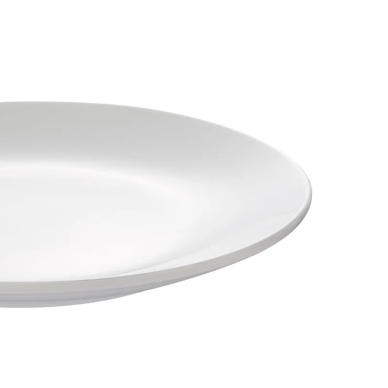 12-Piece White Stoneware Dinnerware Set, 4 Dishwasher Microwave Safe Elegant Tableware, Bowls, Plates Ideal Formal Casual Use.