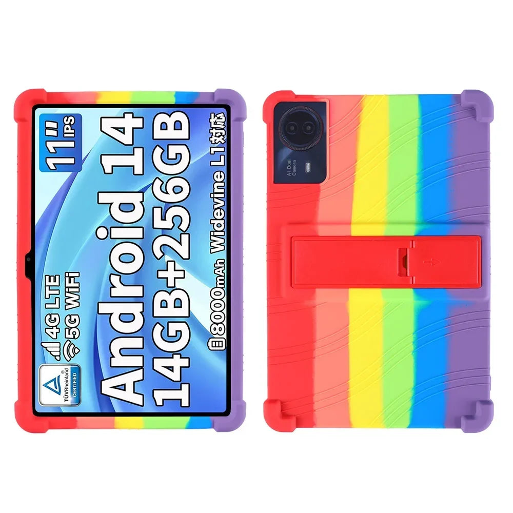 For ODEA S11 10.95inch Tablet Case Tablet Shockproof Cover Android14 Tablet Kids Silicon Stand Protective Shell Soft