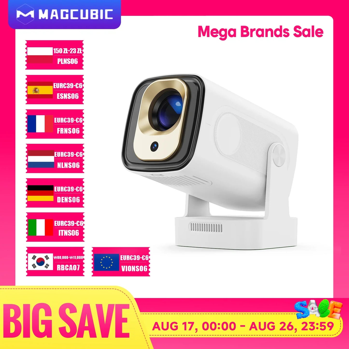Magcubic HY310 Projector Auto Focus 4K Native 1080P 330ANSI Android11 5W Speaker Air Mouse Voice Assistant Upgrated HY300