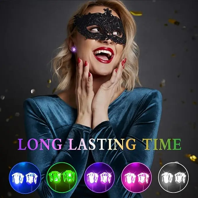 Colorful LED Hair Scrunchies Light Up Hair Bands Elastic LED Light Women Girls Hair Ties for Halloween Christmas Glow Part