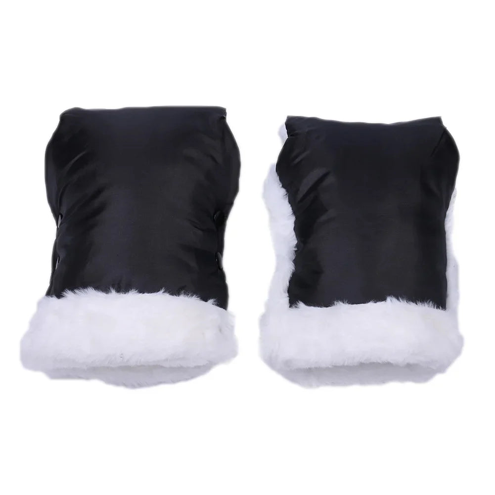 Strollers Fleece Hand Muff Waterproof Baby Stroller Mittens Windproof Thick Warm Baby Buggy Handcover Stroller Accessories