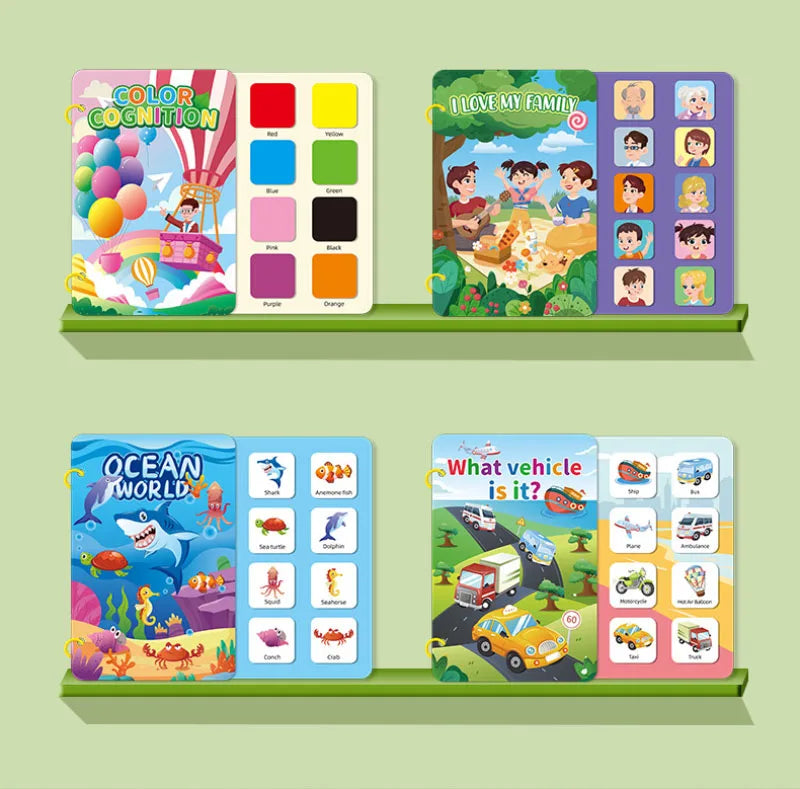 Preschool Busy Book for Toddlers Kids Early Education Montessori Toys 12 Themes Matching Quiet Books Kindergarten Learning Aids