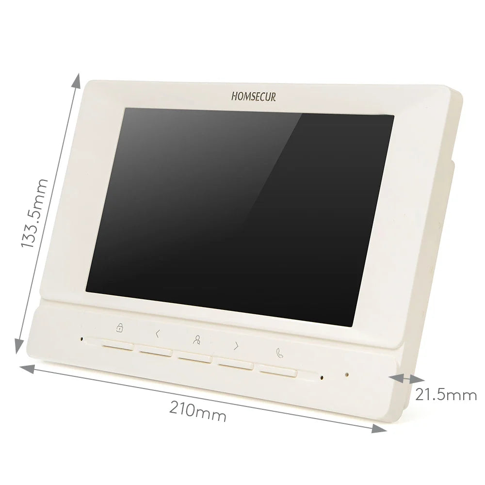 (Not Standalone) HOMSECUR Indoor Monitor V7022A-AHD-WIFI for XSL Video Door Phone Intercom Doorbell