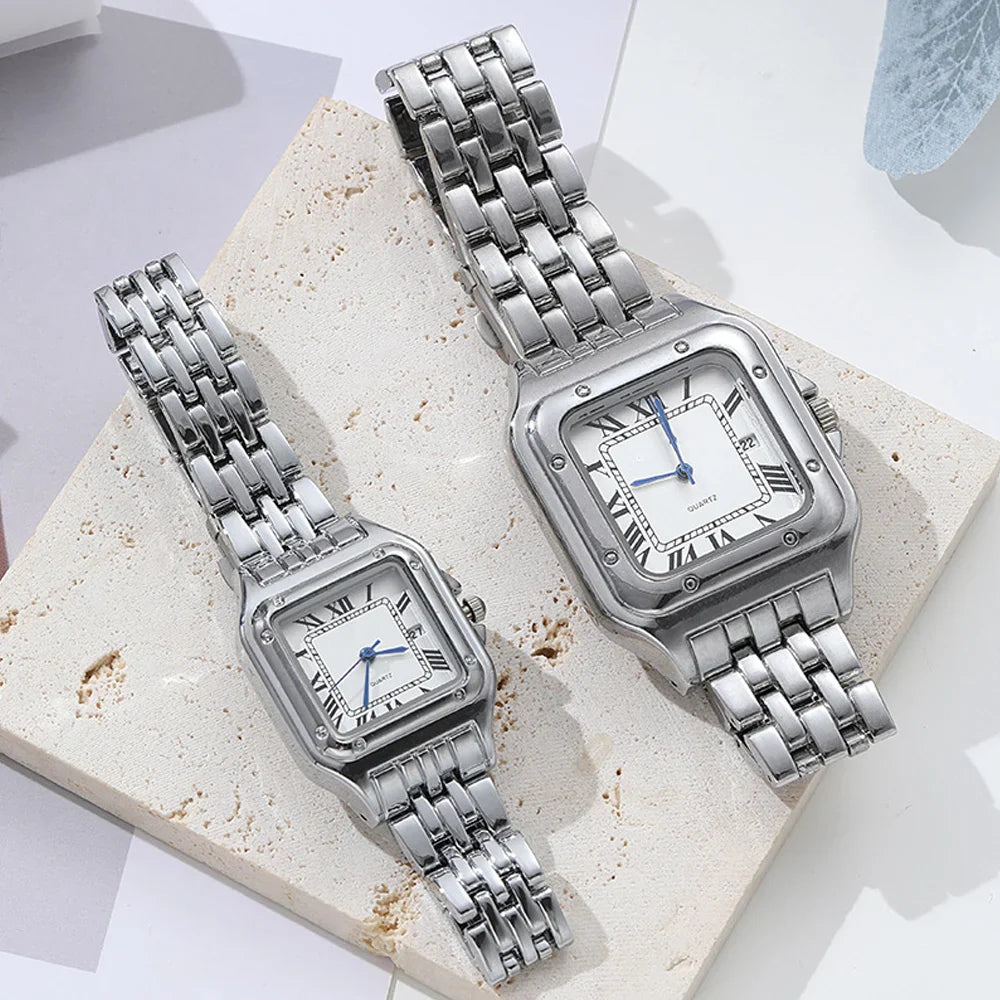 MAYZHISU Luxury Women's Watches Classic Brand Square Ladies Quartz Wristwatches Alloy Strap Business Female Clock Bracelet watch