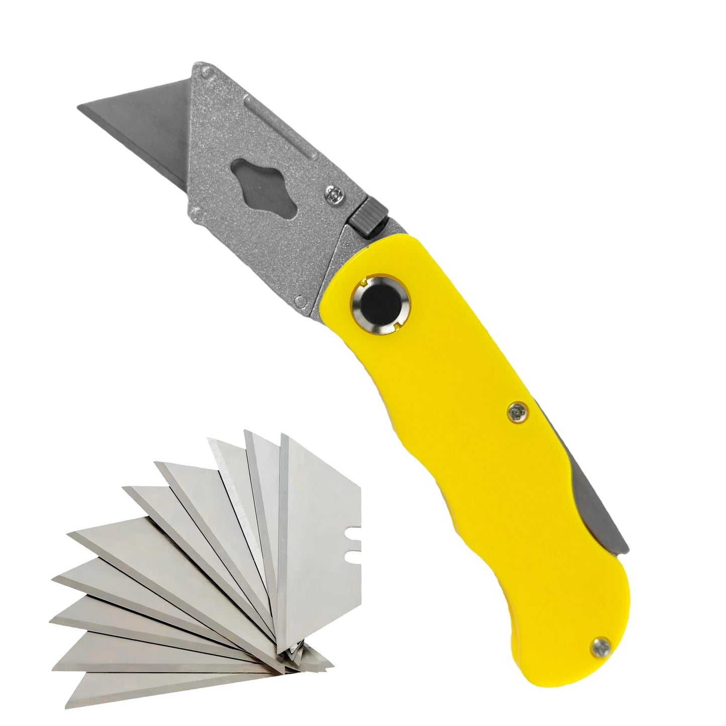 Folding Art Knife - 10 blades, box opener, office supplies, wallpaper knife, multi-functional folding knife，Utility knife