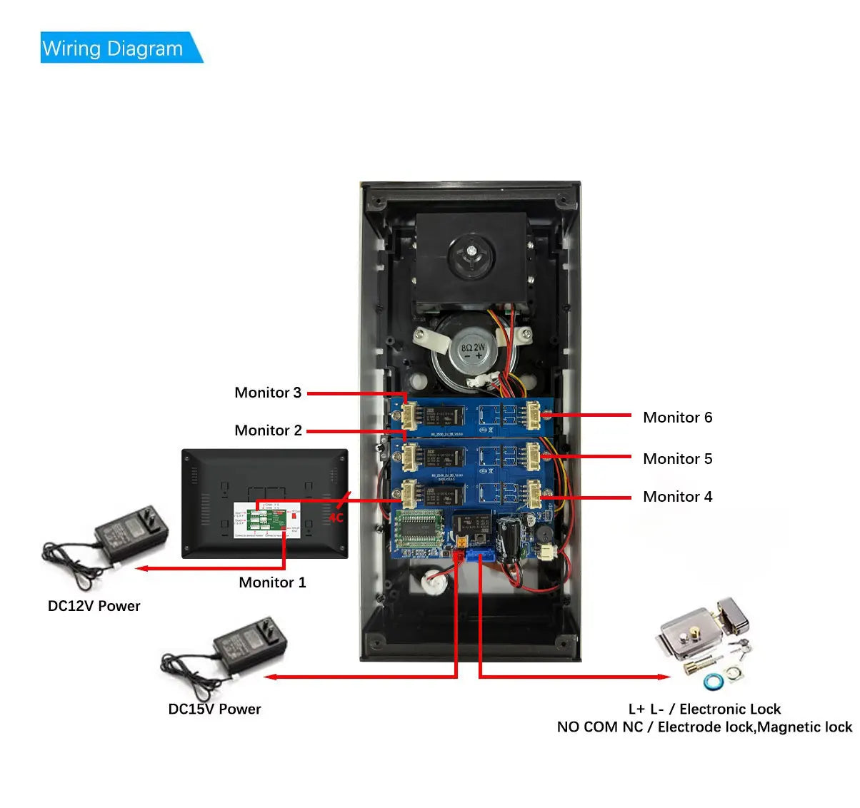 ANJIELO 2-12 Units Apartment Doorbell Video Intercom System Digital Frame Background Music Detection Preview NEW 2026