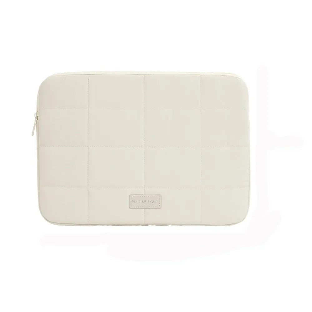 14/15.6inch Quilted Tablet Bag Shockproof Solid Color Travel Tablet Sleeve Wear-resistant Ultralight Tablet Protection Cases