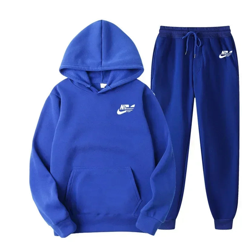 2025 Spring Autumn Men Casual Two Piece Sets, Sweatshirts Men Women Street Fashion Printed Sports Suit.