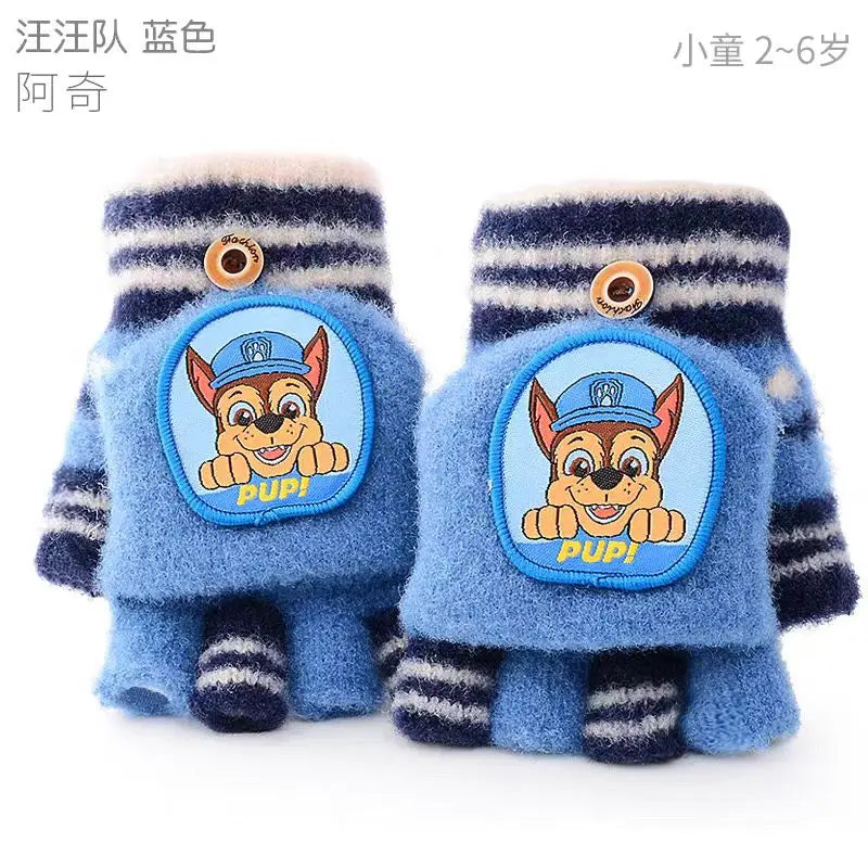 100% Genuine Paw Patrol 2024 Hot winter glove Skye Chase Marshall Everest mittens Children Toy Christmas gift For age 3-6Y