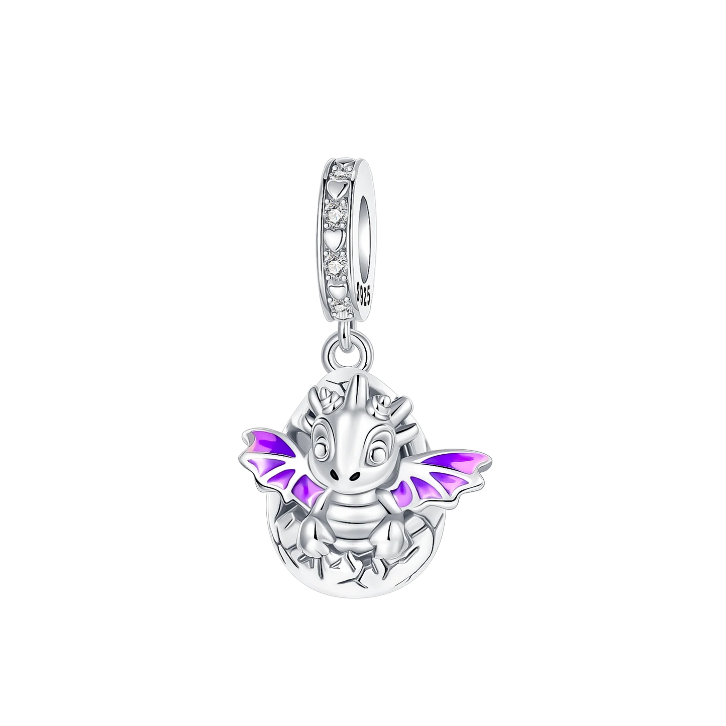 925 Sterling Silver Can Be Opened Pandant Easter Egg Charms Beads Fit