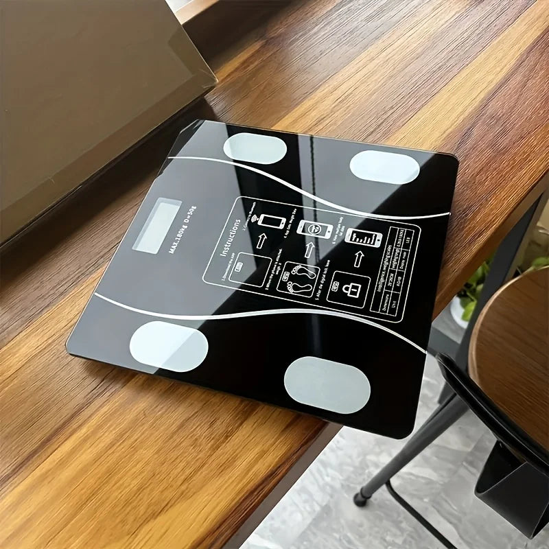 Intelligent Digital Body Scale With Backlit LED Display Screen,Weighing Up To 400 Pounds,Ideal for Weight Management & Fitness.