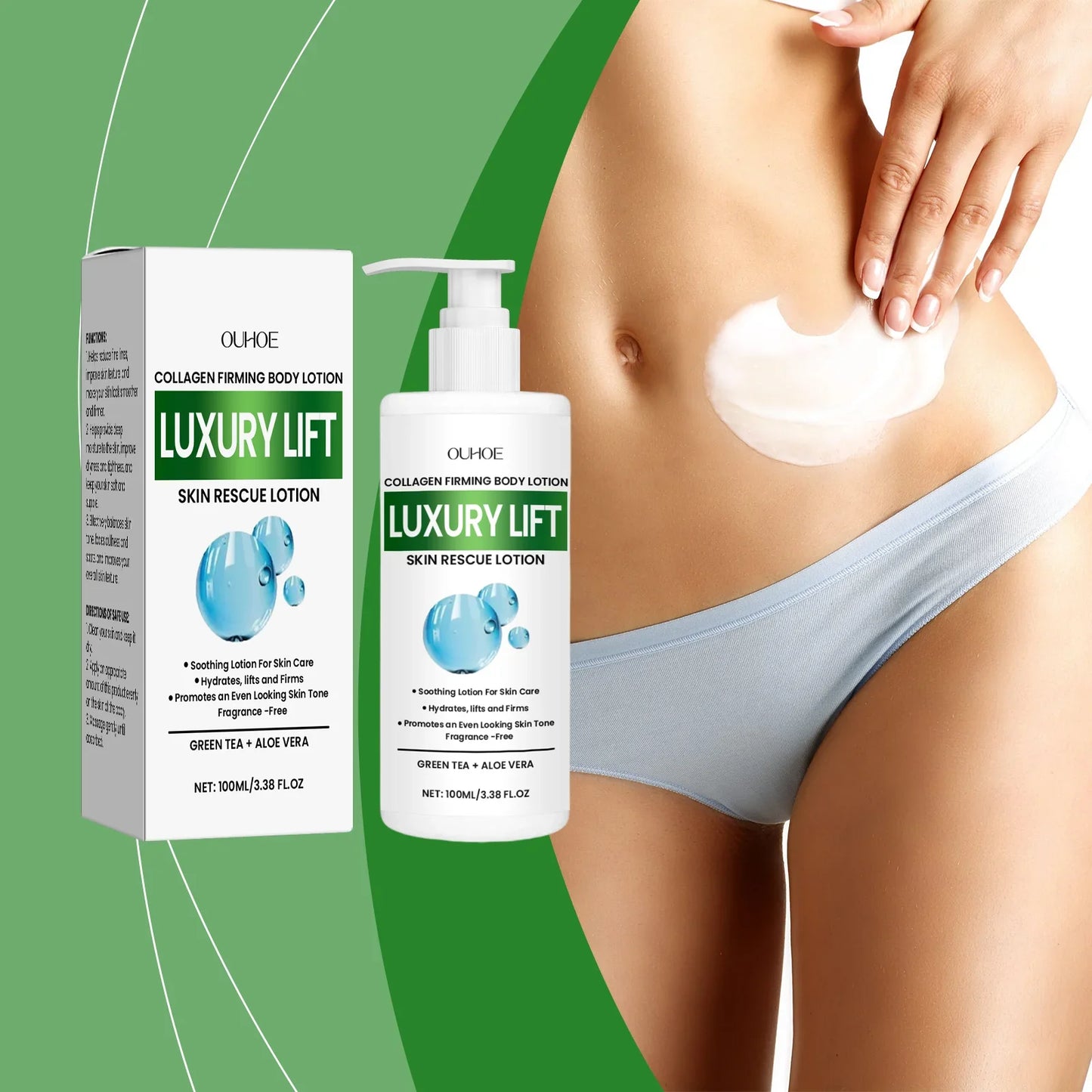 OUHOE Collagen Firming Body Lotion - Reduce Fine Lines, Balance Skin Tone, Deep Moisturize, Non - greasy