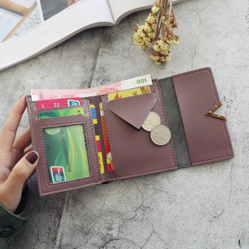 Wallet Short Women Coin Purse Wallets Card Holder Ladies Small Wallet Female Hasp Mini Clutch Girl Money Bag Money Bag