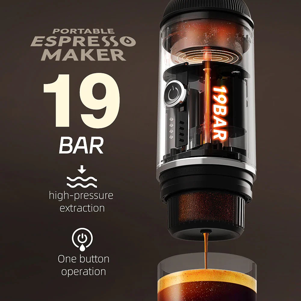 Cafelffe Outdoor Combination Wireless Electric portable espresso machine,Coffee Gift Giving Camping hiking Travel bag cafetera