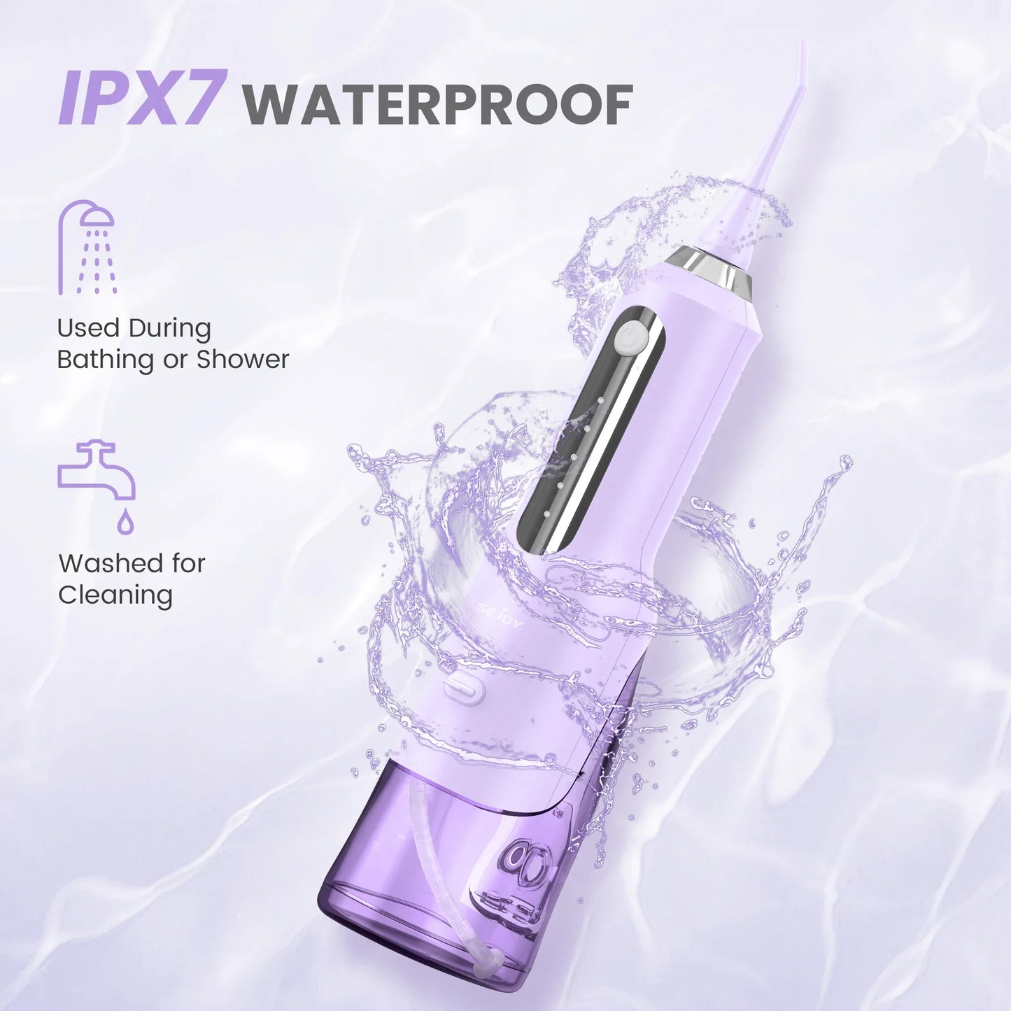 SEJOY Water Flosser for Teeth Irrigator Teeth Whitening Tool Portable Water Pick Personal Care Appliances Dental Teeth Cleaner