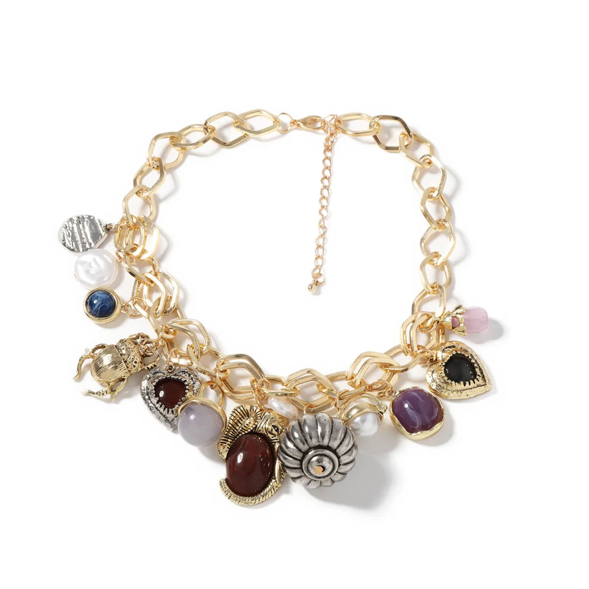Zvoijio New Personalized Retro Fashion Multiple Pendant Necklace