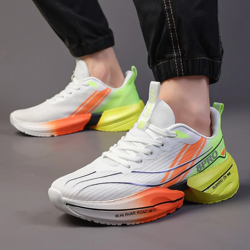 Men's Tennis Shoes Designer Fashionable Carbon Plate Sports Shoes Outdoor Soft Soled Mesh High Quality Running Shoes skateboard