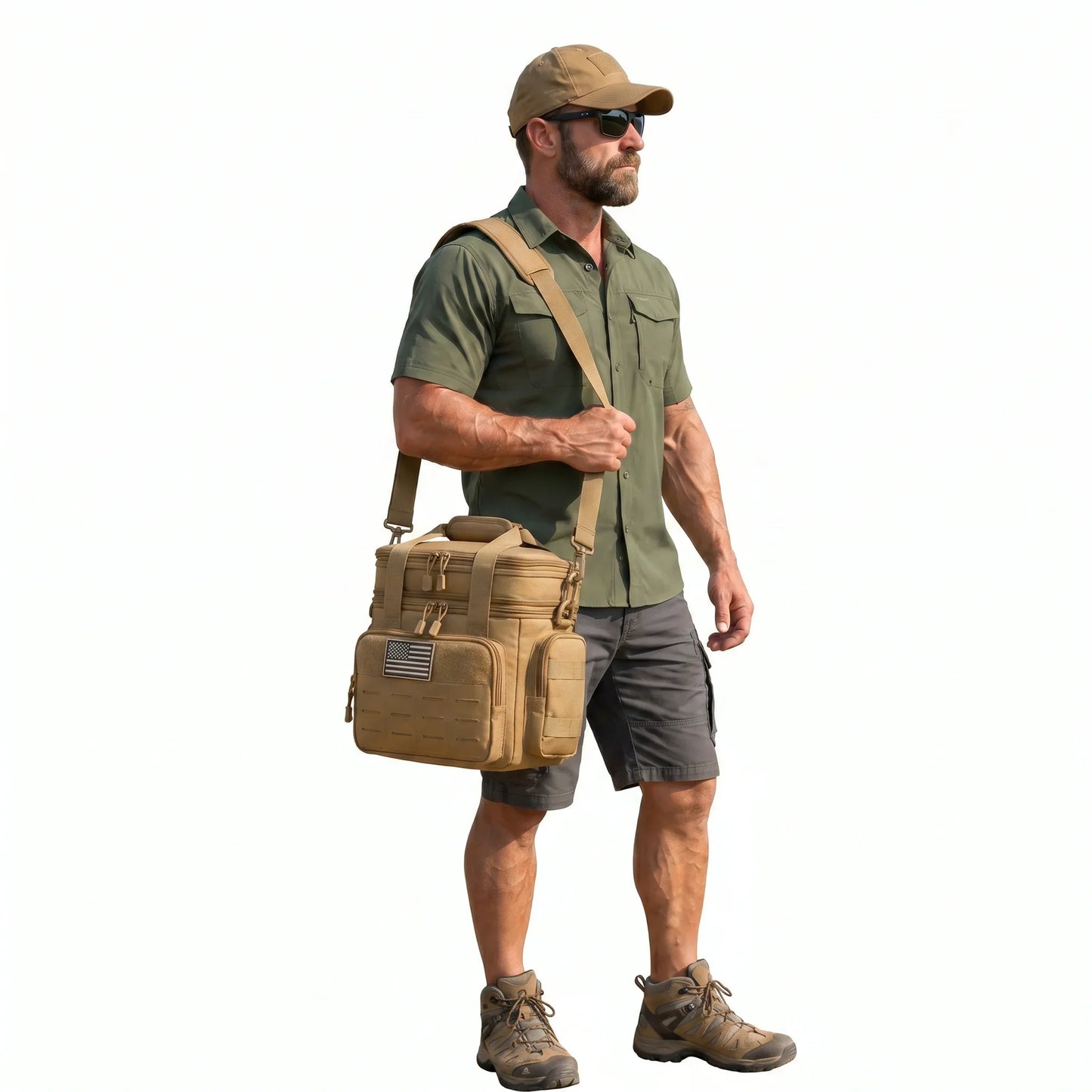 18L Insulated Picnic Cooler Bag Tactical Expandable Leakproof Thermal