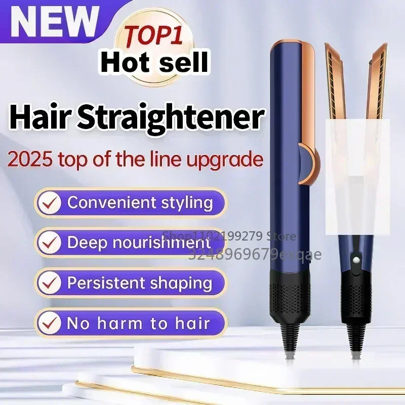 2-in-1 Hair Straightener and Dryer Combo - Negative Ion Heating Flat Iron for Quick, Long - Lasting Hair Styling at Home，salon