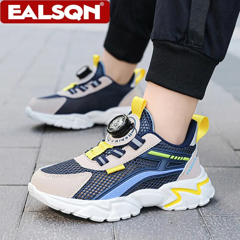 Children's Sports Shoes for Boys Fashion Mesh Breathable Casual Sports Shoes Summer Lightweight Student Running Sneakers