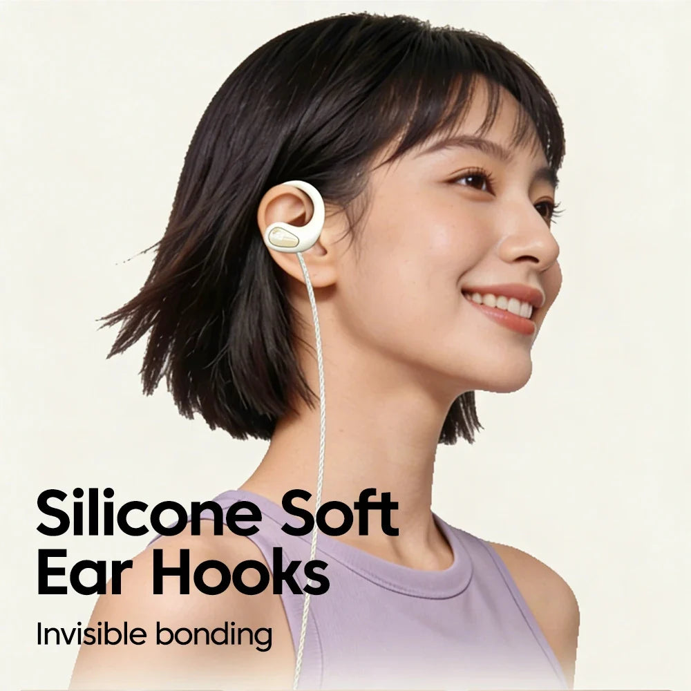 3.5mm/Type-C Wired Headphones Hook-on Ear HD Noise Cancelling Call Earphones With Dual Mic Headset For Cellphone Computer Earbud
