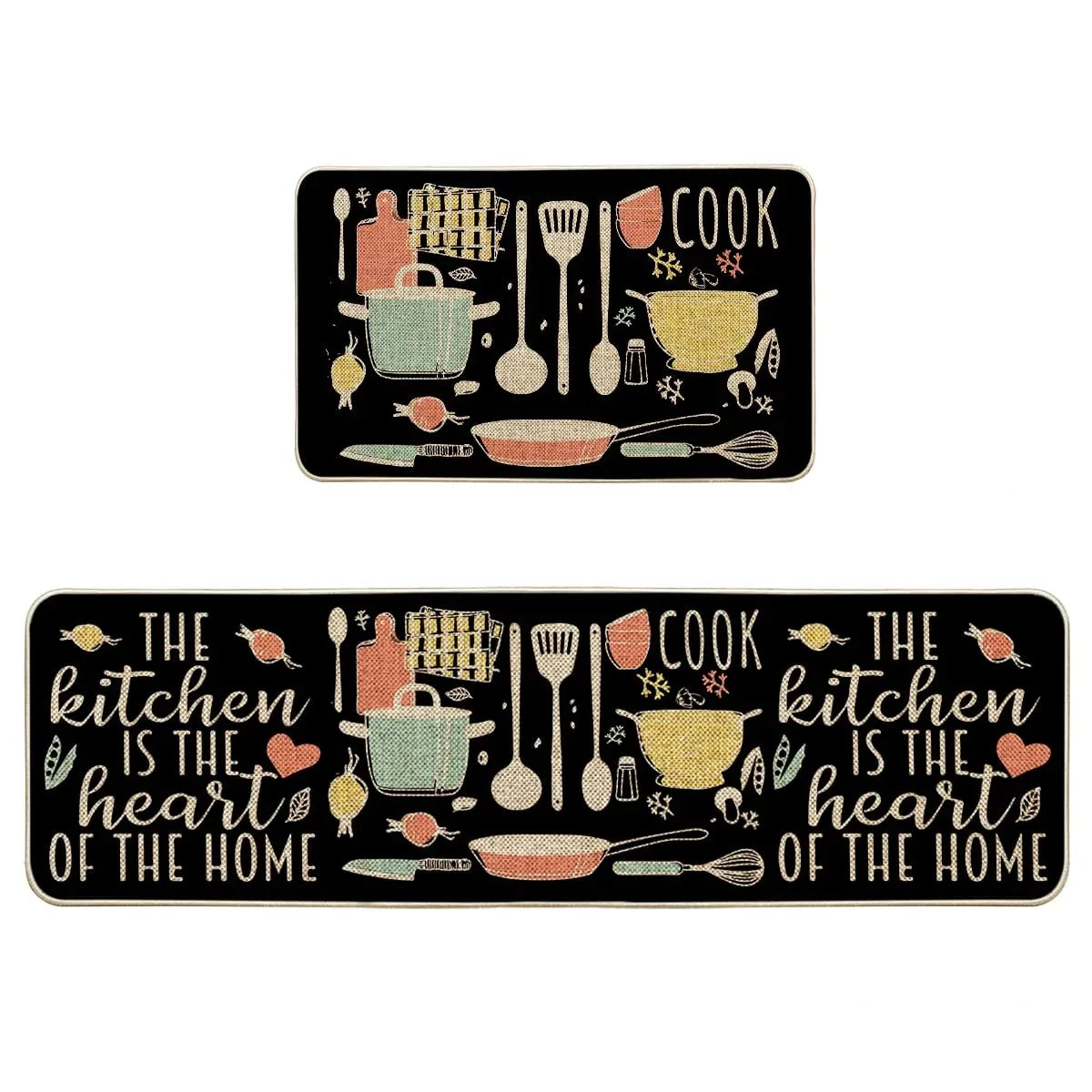 Kitchen Mat Non-slip Kitchen Rug Kitchen Carpet Absorbent Mat Hallway Bedroom Living Room Long Floor Carpet Entrance Doormat