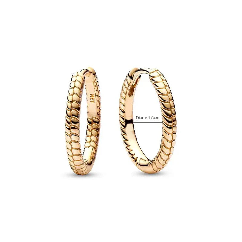 New 24K Gold Plated Pavé Heart Hoop Earring Huggie Hoop Earring 925 Silver Charm Hoop Earring Fine Jewelry Women DIY