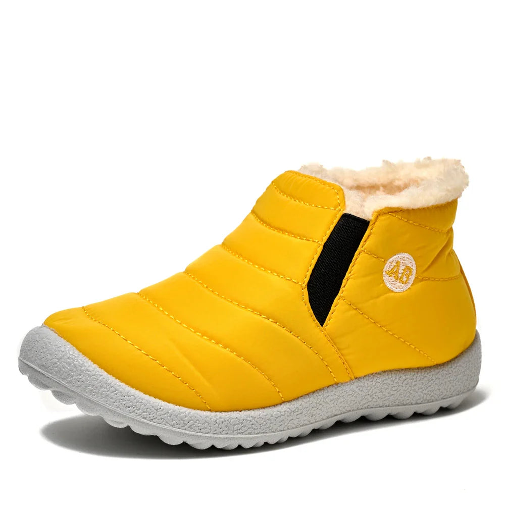 Winter Children Boots Plush Non-Slip Cotton Shoes Waterproof  Children Shoes Warm Fur Snow Boots.