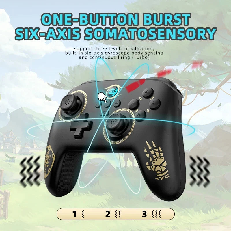 Switch Pro Gamepad Wireless Gaming Controller for Nintend Switch OLED/Lite Joystick For Steam Yuzu Controle PC