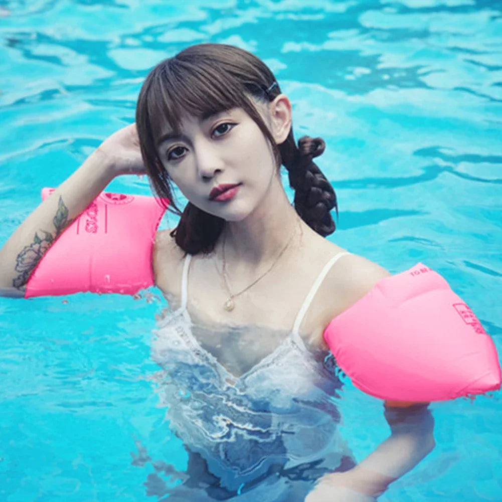 Inflatable Swimming Arm Rings Arm Float Inflatable Pool Floating Circle Sleeves Arm Rings Pool Buoys Armbands For Swimming Pool