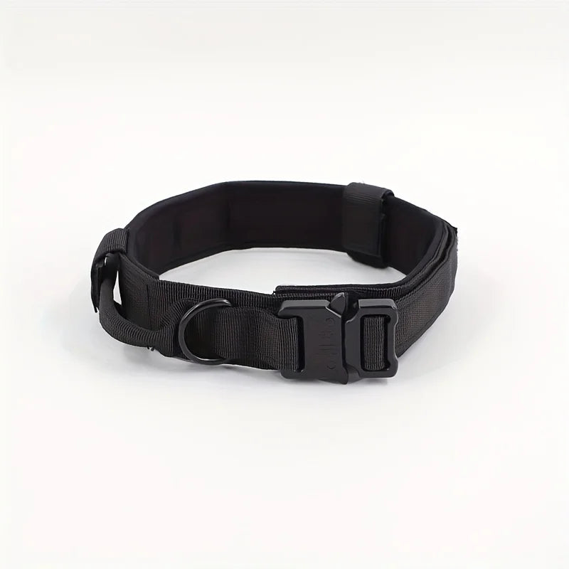 Tactical Dog Collar Military Nylon Heavy Duty K9 Collar Quick Release Buckle Adjustable Training Collar For Large Dogs