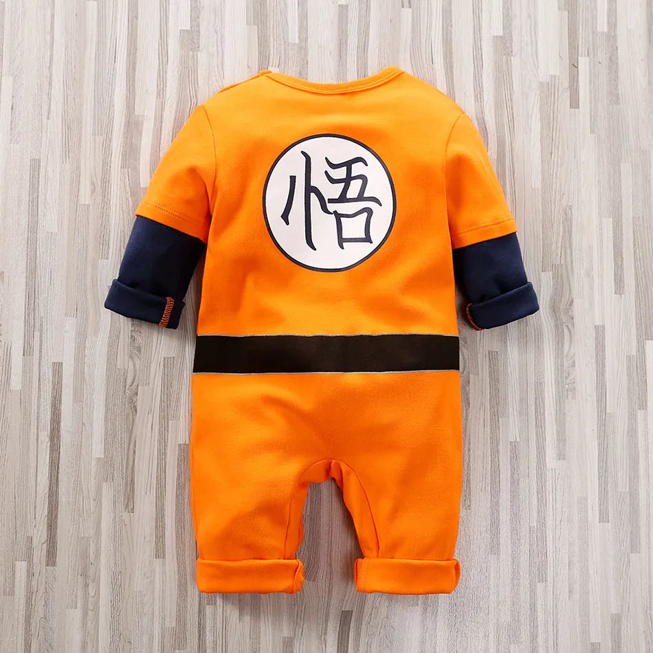 Baby Anime Clothes Vegeta Rompers Newborn Kuririn Roshi Training
