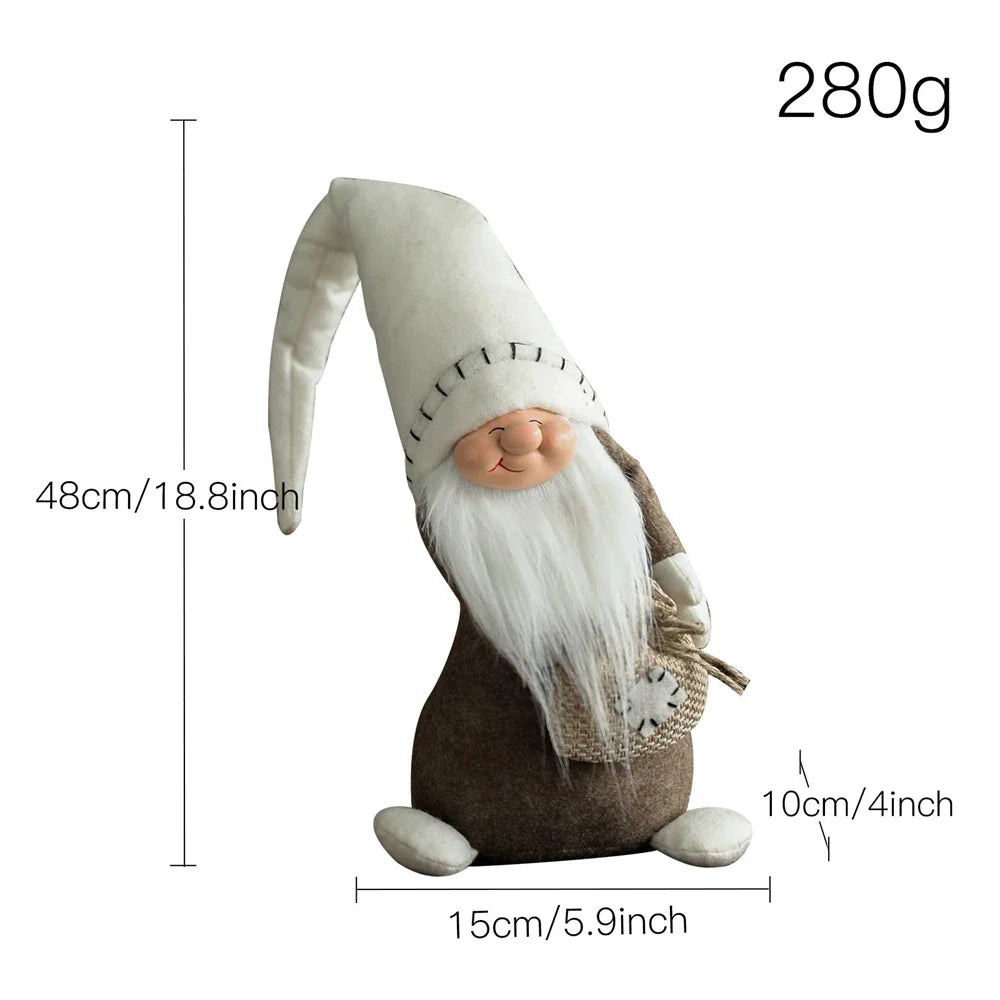 Christmas Gnomes Decoration Swedish Gnome Plush Ornament Tomte Santa Elf Dwarf Doll for Thanksgiving Christmas Decorations