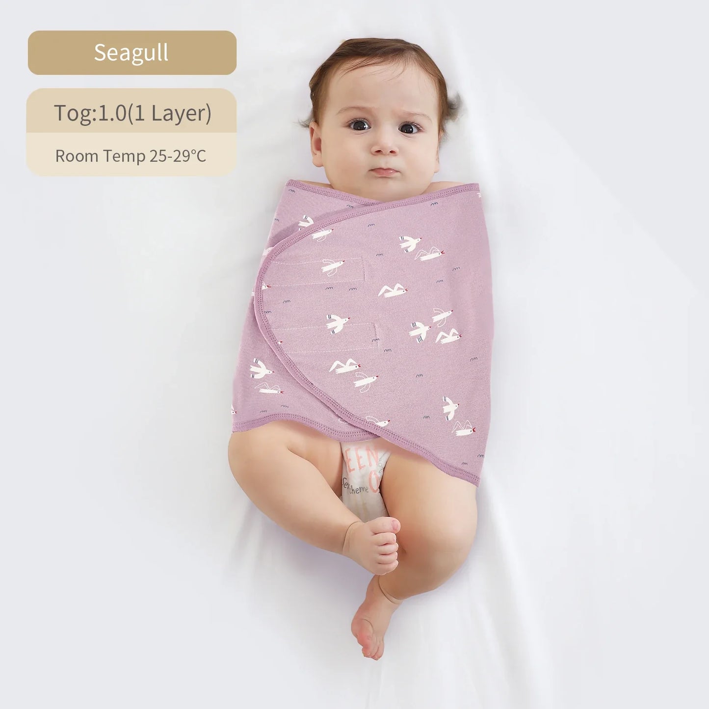 Bilayer Baby Wrap Blanket Newborn Baby Swaddle Tie Anti Startle Jump