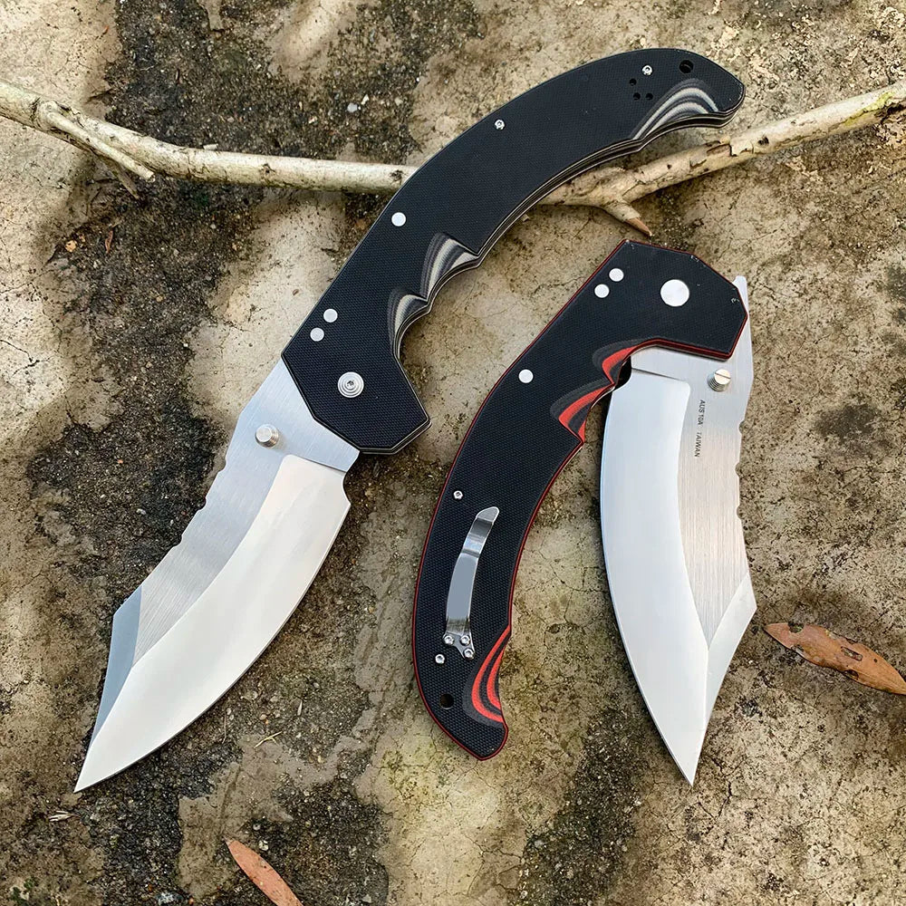 Mayhem Folding Knife Carrying Hunting Knife AUS10A Blade Outdoor Portable Camping Survival Knives Jackknife Gift for Men