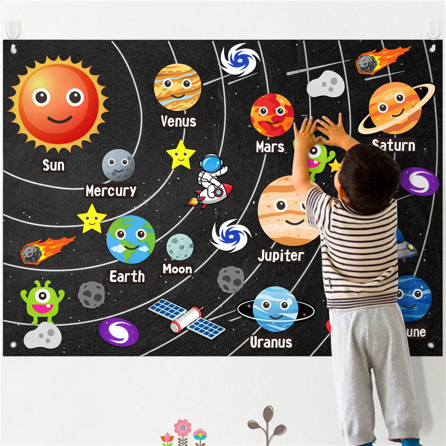 Farm Animals Felt Story Busy Board Set Toddlers Preschool Farmhouse Themed Early Learning Storytelling Interactive Play