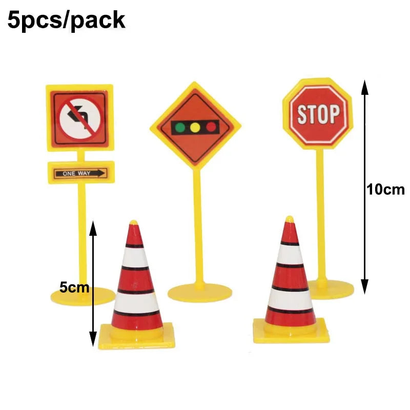 5pcs Construction Themed Balloon Carton Vehicle Balloon Excavator Forklift Crane Balloons for Boy's Construction Birthday Party