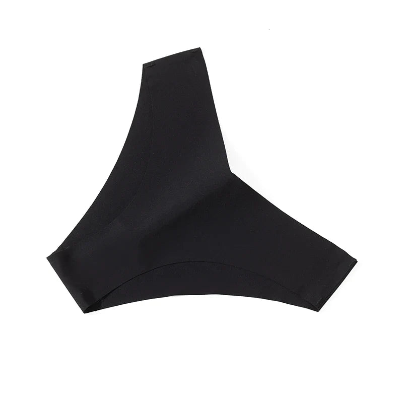 Women's Sexy Silk Panties Seamless Female Underwear Low-Waist High Elasticity Briefs Thongs Women Fashion Lingerie Bikinis Tanga