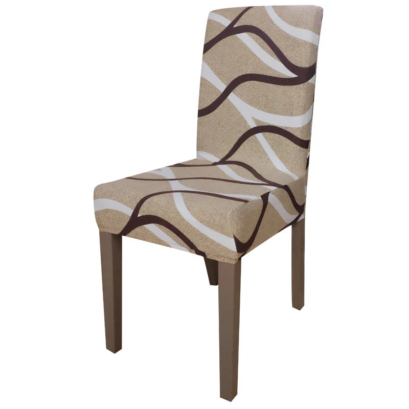 Chair Cover Printed Stretch Anti-dirty Elastic Seat Cover used For Wedding Party Home Kitchen Dining Room office living room
