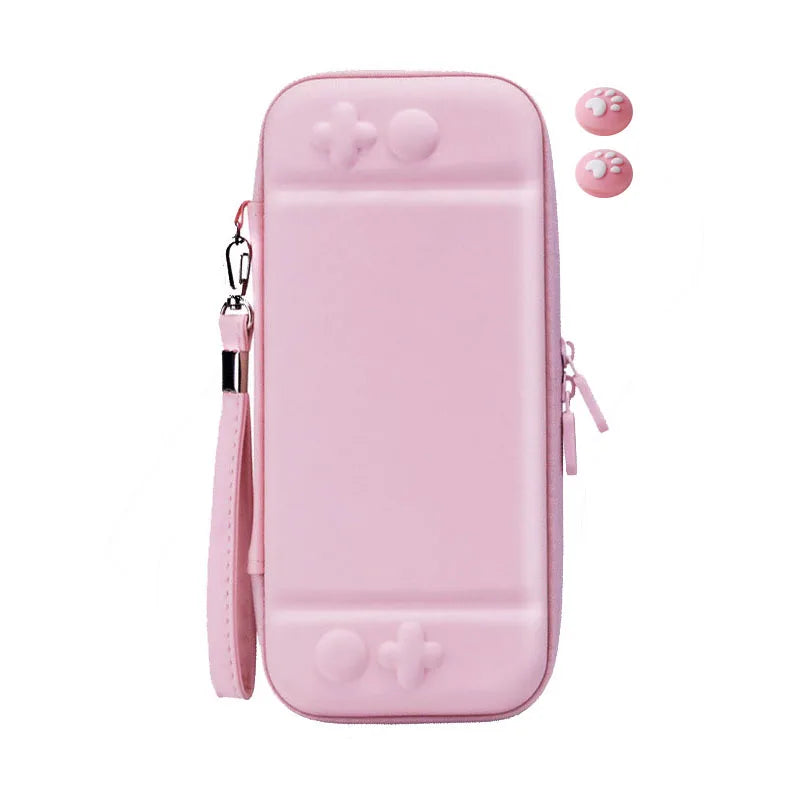 3 in 1 Portable Hard Carrying Bag Case for Switch Lite Console Game Accessories Storage with Cute Thumb Grip Cover Free Shipping